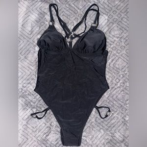 Adore Me Small Ceninon Contour One Piece Bikini in Black